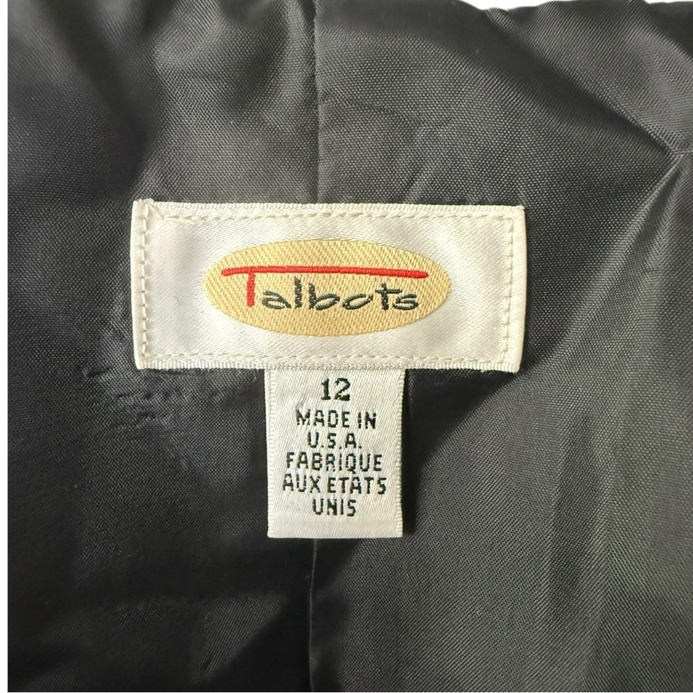 Talbots Classic Black and White Houndstooth Blazer - Picture 7 of 7